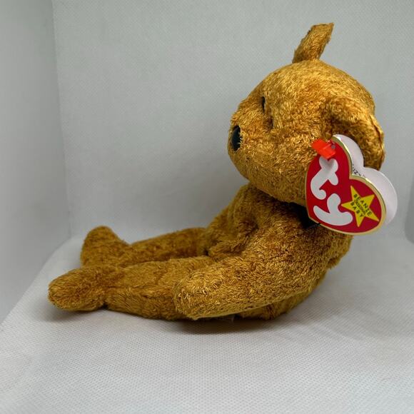 TY BEANIE BABIES FUZZ the BEAR DOB: 7/23/1998 Plush Stuffed Animal - Picture 2 of 8